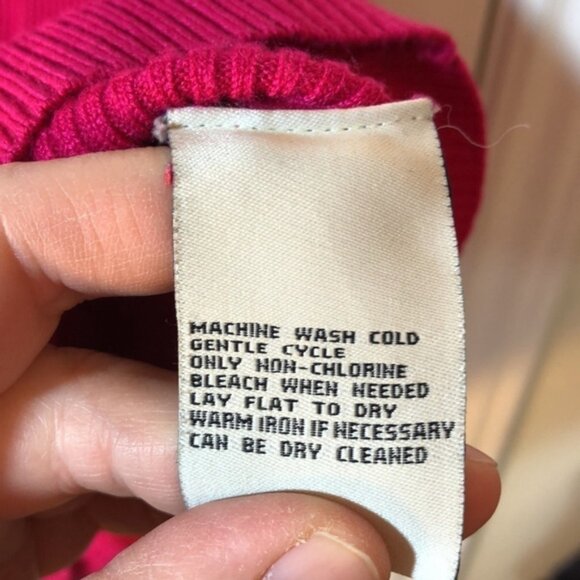 L Anne Klein Pink Ribbed Knit Sweater - Picture 4 of 7